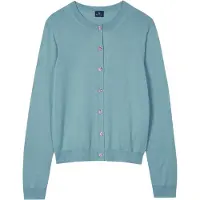Paul Smith Knitted Cardigan Button Thru Petrol Blue Taglia: M | Cardigan Outlet | Donna | Blu