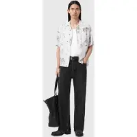 AllSaints Terra Ss Shirt Ecru Taglia: XXL | Camicie Casual Outlet | Uomo | Marrone