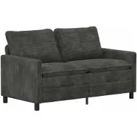 vidaXL Set di divani, 2 pezzi, colore antracite, tessuto: poliestere