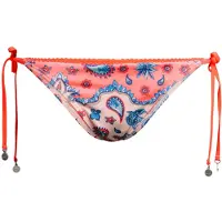 Superdry per donna. W3010404A Slip bikini rosa allacciato sui fianchi (S), Beachwear, Polister riciclato, Sostenibile