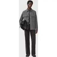 AllSaints Hawker Ls Shirt Light Grey Taglia: XL | Camicie Casual Outlet | Uomo | Grigio