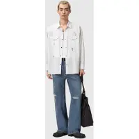 AllSaints Portman Ls Shirt Off White Taglia: XS | Camicie Casual Outlet | Uomo | Bianco