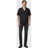 AllSaints Upton Ss Shirt Jet Black Taglia: M | Camicie Casual Outlet | Uomo | Nero