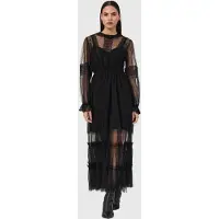 AllSaints Nita Ls Dress Black Taglia: 4 | Maxi abiti Outlet | Donna | Nero