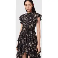 AllSaints Shaela Dress Vine Black Taglia: 10 | Maxi abiti Outlet | Donna | Nero
