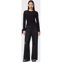 AllSaints Elena Ls Tee Black Taglia: XS | Maglie a manica lunga Outlet | Donna | Nero