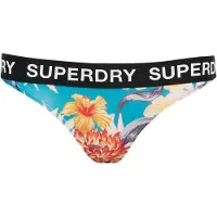 Superdry per donna. W3010401A Slip bikini classico multicolore (S), Beachwear, Polister riciclato, Sostenibile