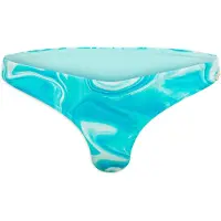 Superdry per donna. W3010389A Slip bikini blu stampati dal design audace (XS), Beachwear, Polister riciclato, Sostenibile