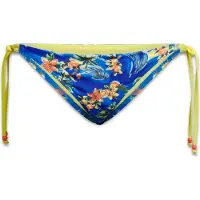 Superdry per donna. W3010404A Slip bikini blu allacciato sui fianchi (M), Beachwear, Polister riciclato, Sostenibile