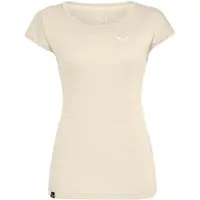 Salewa Women's Puez Melange Dry S/S Tee T-shirt Donna (32, beige)