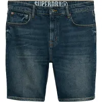 Superdry per uomo. M7110394A Pantaloncini blu dritti vintage (30), Casual, Cotone, Denim