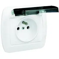 Kontakt-Simon Presa Ermetica Akord 1 Via Z/u Ip44 Con Sportello Fumi