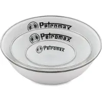 Petromax Enamel Bowls (1 l, grigio/bianco)