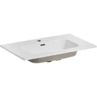 Comad Lavabo da incasso in Vetroceramica 81 x 46 cm, bianco lucido, rettangolare