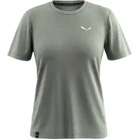 Salewa Women's Eagle Minilogo AM T-Shirt Maglia merino Donna (40, grigio)