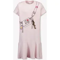 Marc Jacobs per ragazza. W60711 Abito rosa a fantasia (12Y= 150cm), Casual, Cotone, Manica corta, moda per bambini