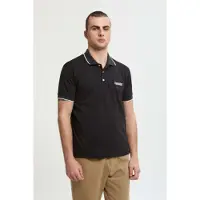 Baracuta per uomo. BRPOL0020UT2769 Polo Logo nero (S), Casual, Cotone, Manica corta