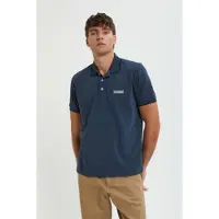 Baracuta per uomo. BRPOL0020UT2769 Polo Logo blu (L), Casual, Cotone, Manica corta