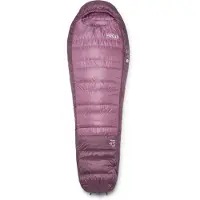 Rab Women's Alpine -6C / 20F Sacco a pelo in piuma Donna (Long - Body Size: 185 cm, iris / dark iris)