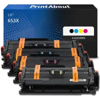 PrintAbout Toner compatibile HP 653X (CF320X) - 4 colori Alta capacità Multipack