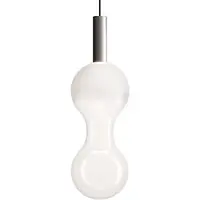 Zafferano Lampada a sospensione Sfer'Otto in alluminio e vetro borosilicato soffiato a bocca, LED 8W 3000K dimmerabile a taglio di fase TRIAC