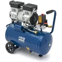 OEM compressore senza olio silenzioso, 24 litri, 8 bar, 1 HP