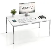 Versee Scrivania / tavolo da conferenza VST1 120x60 cm bianco - regolabile in altezza, stabile