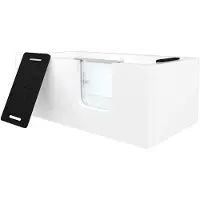 AcquaVapore Vasca per anziani con sportello S15-R 85x160 cm senza rubinetteria