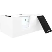 AcquaVapore Vasca idromassaggio per anziani con porta S15WP-L 160x85 cm senza rubinetteria
