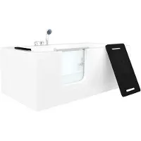 AcquaVapore Vasca per anziani con porta S15-EH-L 160x85 cm, miscelatore monocomando