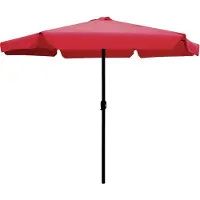 Linder Exclusiv GmbH Linder Exclusiv Ombrellone da giardino 300 cm Rosso scuro
