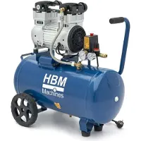 HBM compressore senza olio silenzioso, 50 litri, 8 bar, 2 HP