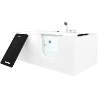 AcquaVapore Vasca idromassaggio per anziani con sportello S15WP-EH-R 85x160 cm, miscelatore monocomando