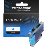 PrintAbout Cartuccia compatibile Brother LC-3239XLC - Ciano Alta capacità
