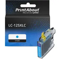 PrintAbout Cartuccia compatibile Brother LC-125XLC - Ciano Alta capacità