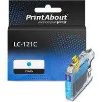 PrintAbout Cartuccia compatibile Brother LC-121C - Ciano
