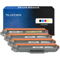 PrintAbout Toner compatibile Brother TN-247CMYK - 4 colori Alta capacità Multipack