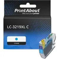 PrintAbout Cartuccia compatibile Brother LC-3219XL C - Ciano Alta capacità