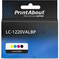 PrintAbout Cartuccia compatibile Brother LC-1220VALBP - 4 colori Multipack