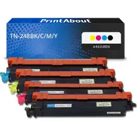 PrintAbout Toner compatibile Brother TN-248BK/C/M/Y - 4 colori Multipack