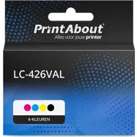 PrintAbout Cartuccia compatibile Brother LC-426VAL - 4 colori Multipack