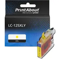 PrintAbout Cartuccia compatibile Brother LC-125XLY - Giallo Alta capacità