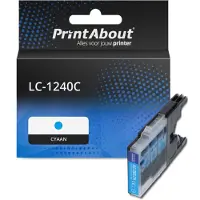 PrintAbout Cartuccia compatibile Brother LC-1240C - Ciano