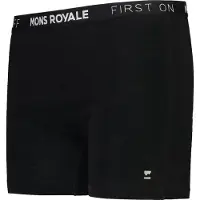 Mons Royale Women's Hannah Hot Pant Intimo lana merinos Donna (XS, nero)