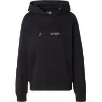 Emporio Armani per donna. 7W000537_AF15831 Felpa nera Fancy Strass (M), Nero, Casual, Sportivo, Cotone