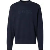BOSS per uomo. 50567420 Jersey We Logo marino (M), Casual, Cotone, Manica lunga, Navy