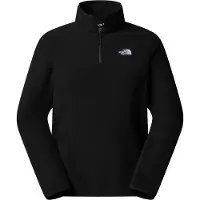 The North Face Glacier Fleece 1/4 Zip Jacket Pullover in pile Uomo (M, nero)