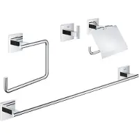 GROHE 4-in-1 Accessory Set - - 41115000 - Chrome - Metal - Shower