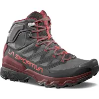 La Sportiva - Scarpe escursionismo in giornata in GORE-TEX - Ultra Raptor 3 Mid GTX Carbon/Redwood per Uomo - Taglia 44,5 - Nero