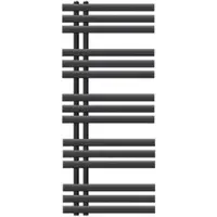 LuxeBath Radiatore da bagno design, 500x1200 mm, antracite, incl. set di montaggio, senza elemento riscaldante